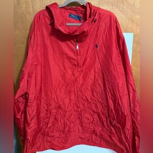 Polo by Ralph Lauren Vibrant Red windbreaker 3xlt